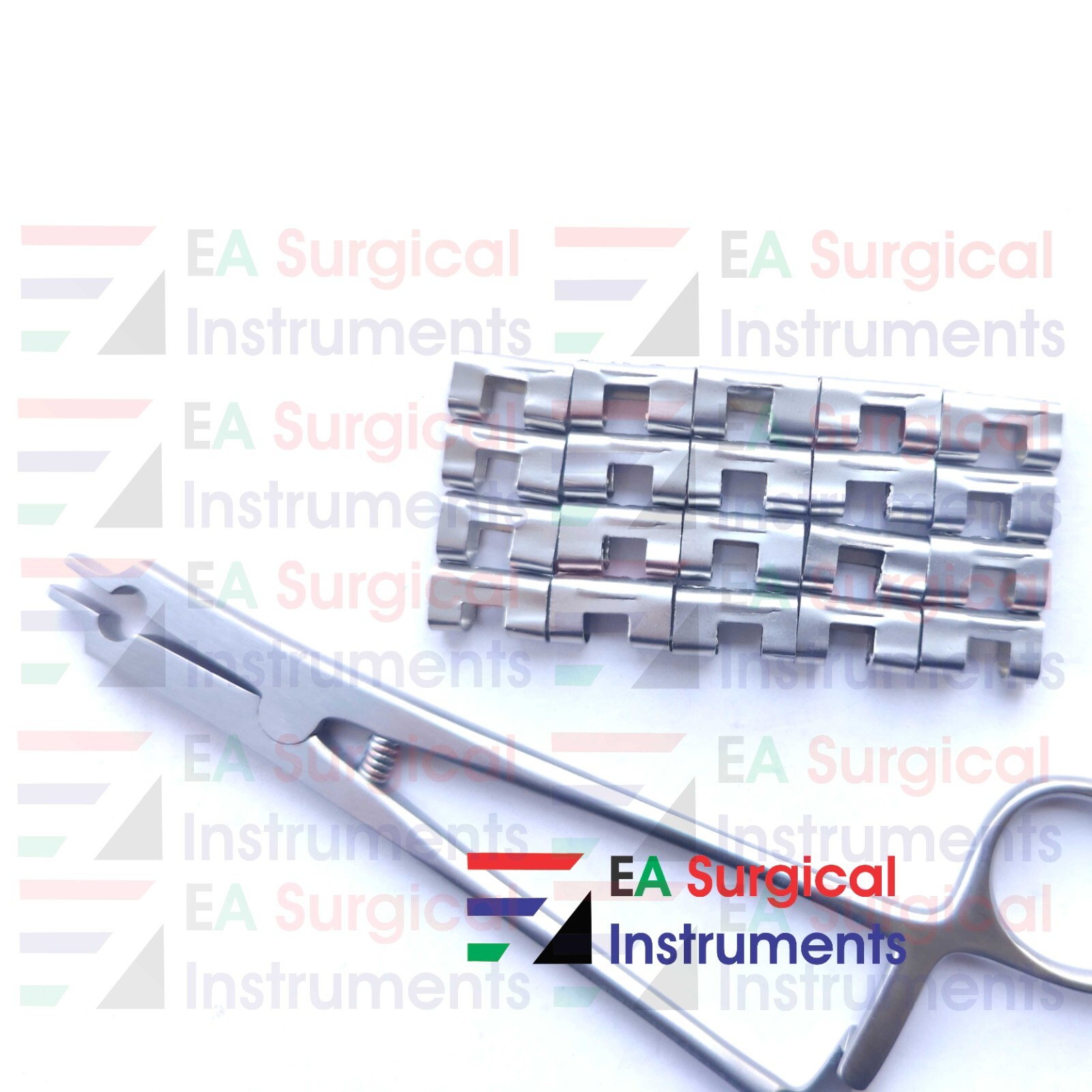 Raney Clip Applicator With 20 Pcs Raney Clips Neurosurgery Instruments