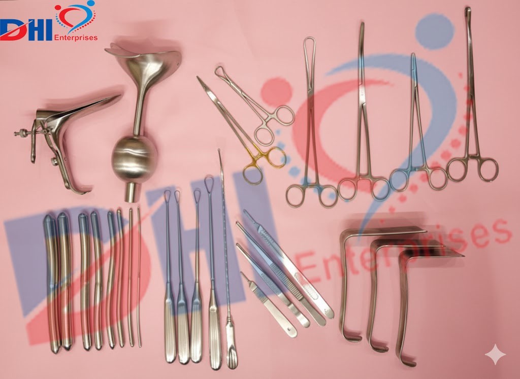 Dilation and Curettage (D&C) Set Gynecology Surgical Instruments BY DHI