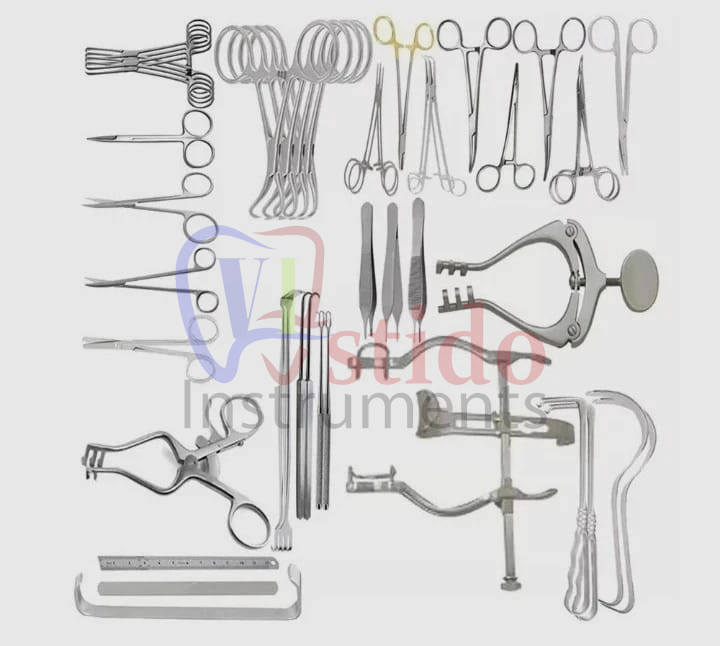 Pediatric Laparotomy Surgery Set 51 Pcs Medical Surgical Instruments Stainless