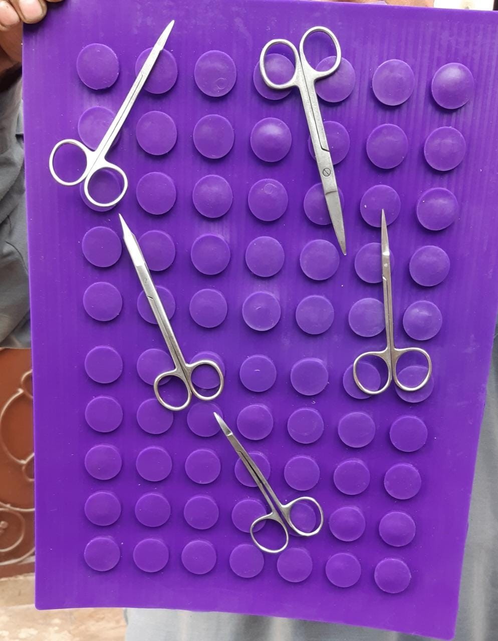 5 PCS Autoclavable Surgical Magnetic Mat – Non-Slip Flexible Instrument Organize