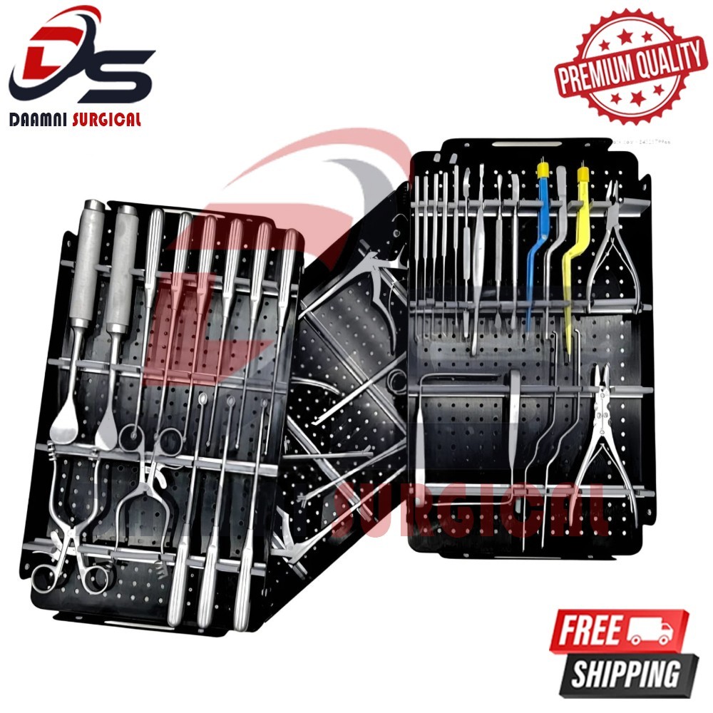 Spinal Lumbar Surgery Instrument Set With Sterilization Case Orthopedic