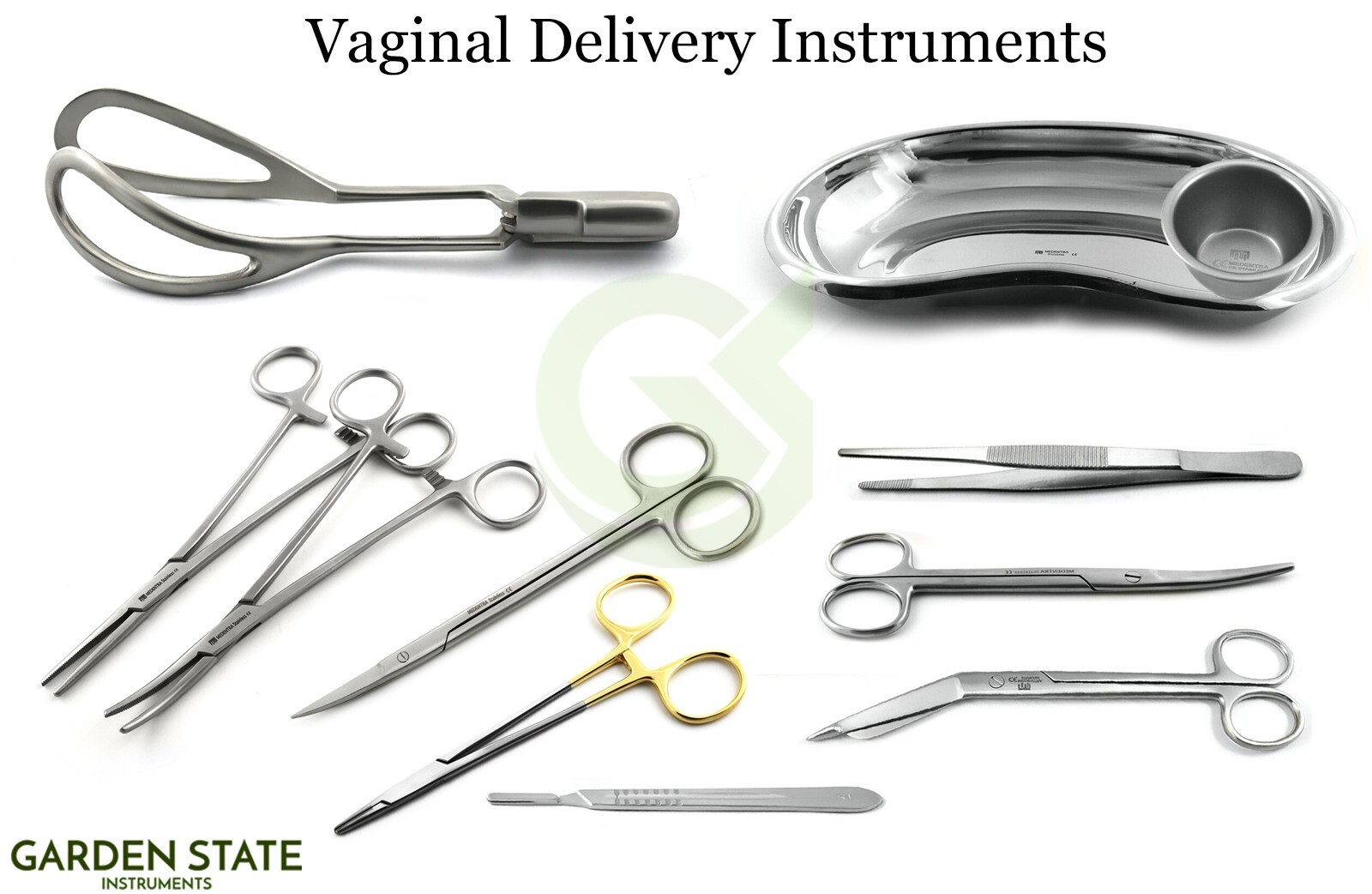 Basic Gynae Delivery Instruments Tray Gynecology Surgical Instruments Set Of 11