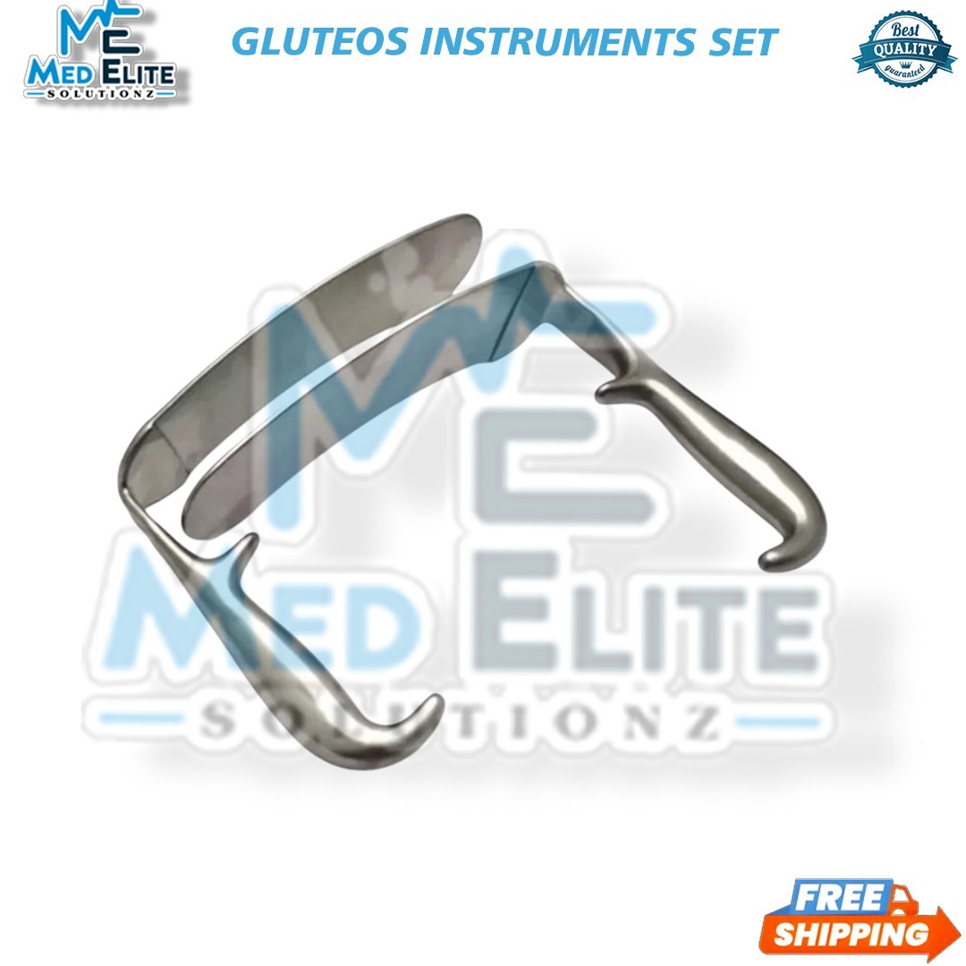 Gluteos Instruments Set 9 PCs Plastic Surgery Surgical Instruments A+ Quality