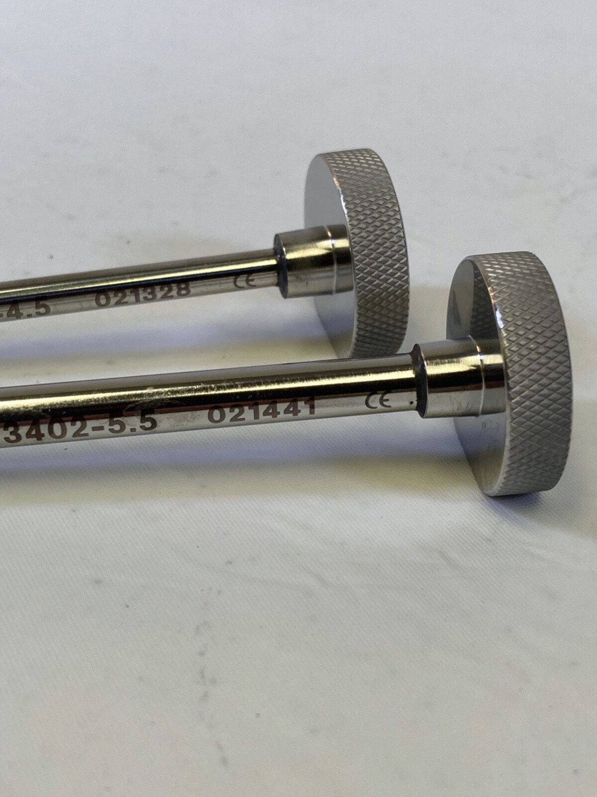 Pair of Arthrex AR-3402-4.5 & 5.5 Sharp Obturators for Arthroscopic Cannulas
