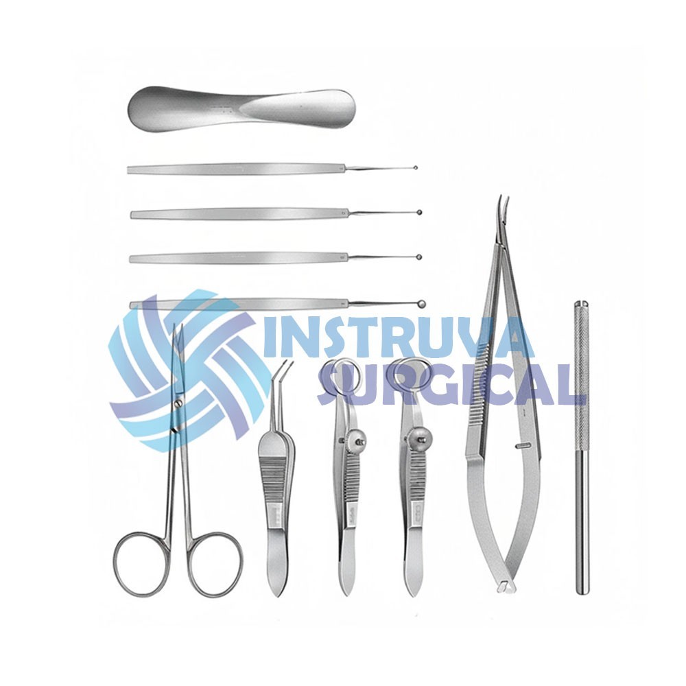 Chalazion Surgery Set 11 Pcs Ophthalmic Surgical Eye Instruments German Grade