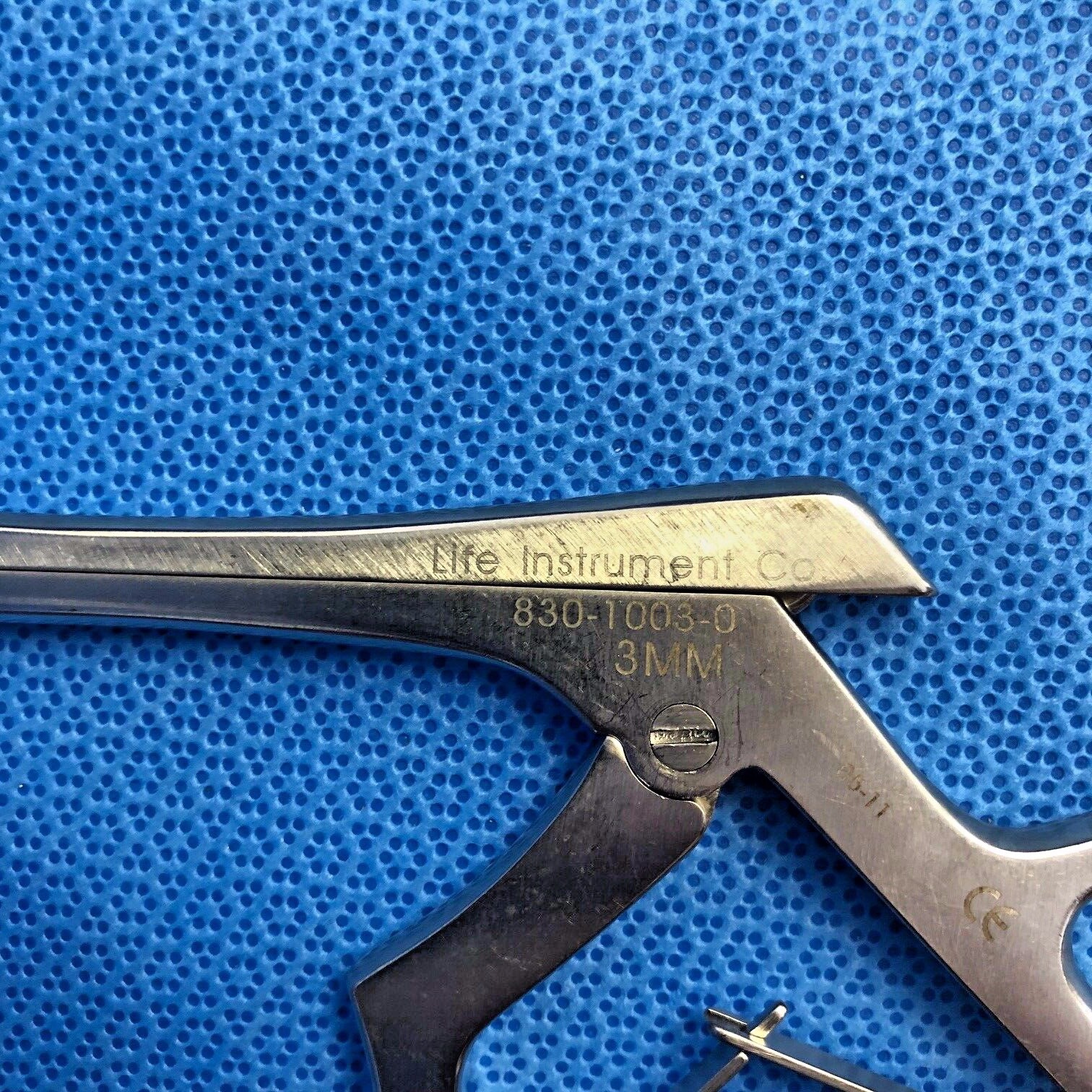 Life Instrument 830-1003-0 Anterior 3mm 40˚ Degrees TL 10” Kerrison Rongeur