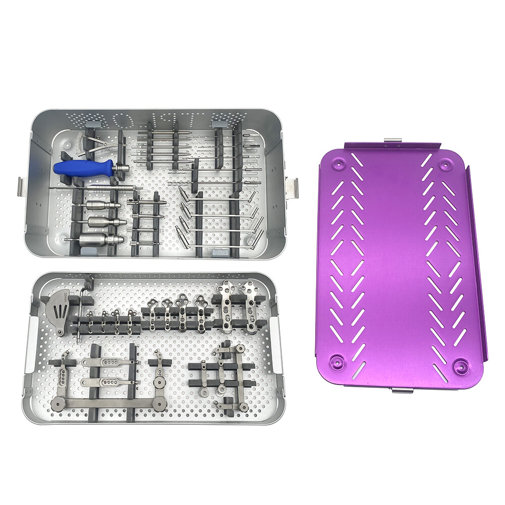 Tibial Plateau Leveling Osteotomy Tplo plate jig kit set Veterinary Instrument