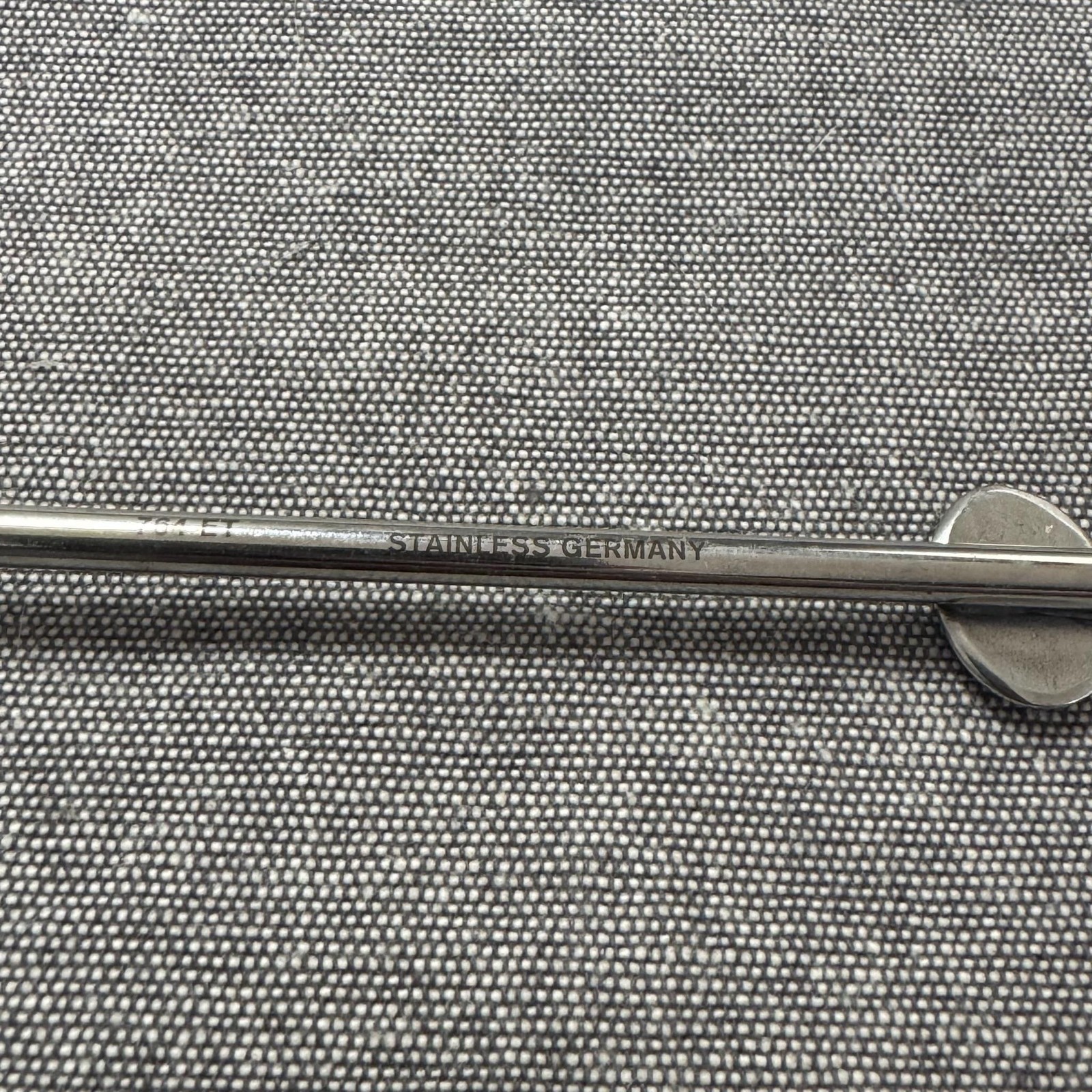 Stainless Silver Surgical Suction Tube 9 In Curved Fenestrated Tip Luer Germany