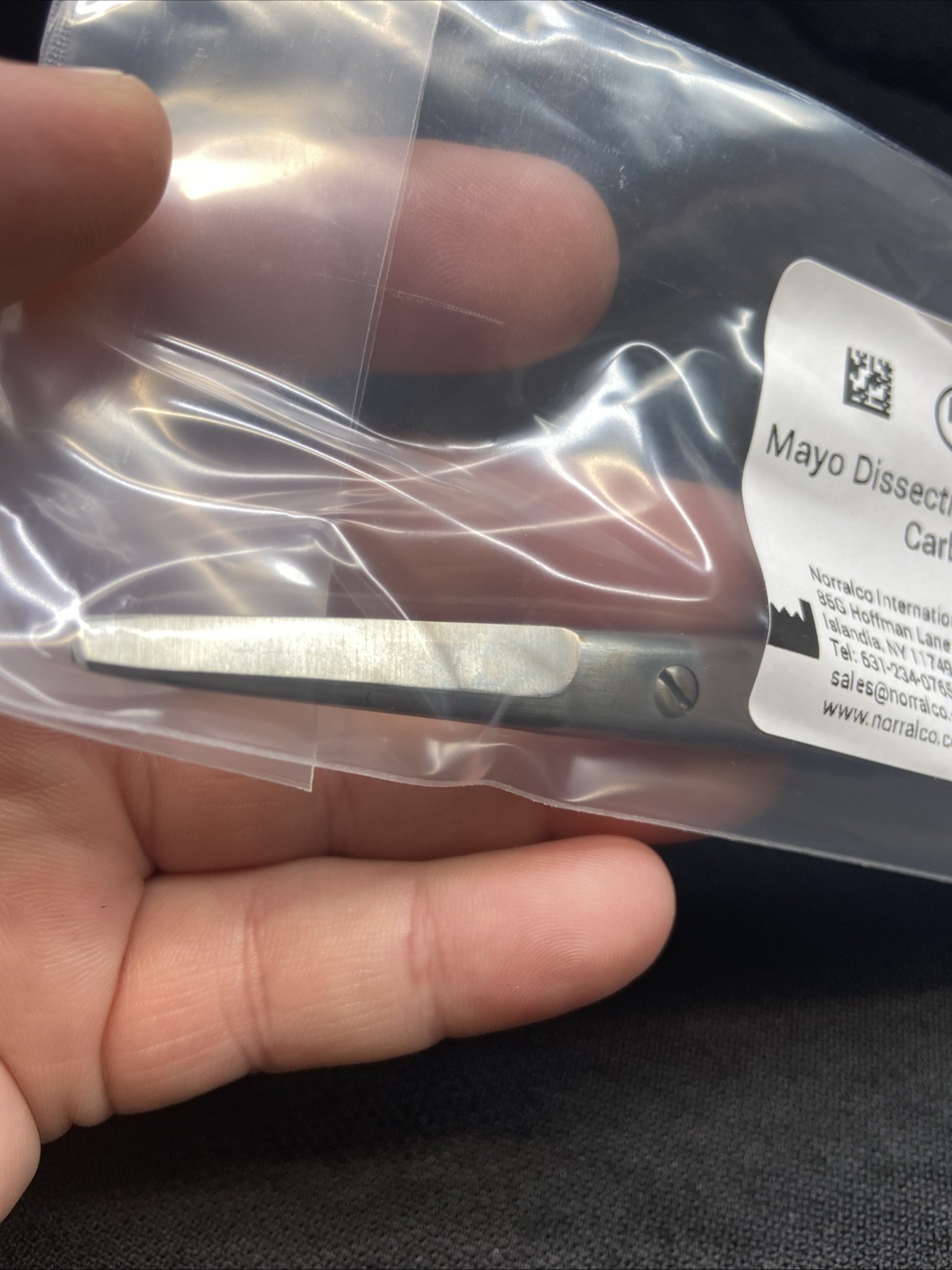 Mayo Dissecting Scissor, 6.3/4″, Curved, Tungsten Carbide Supercut Blads, Srtd