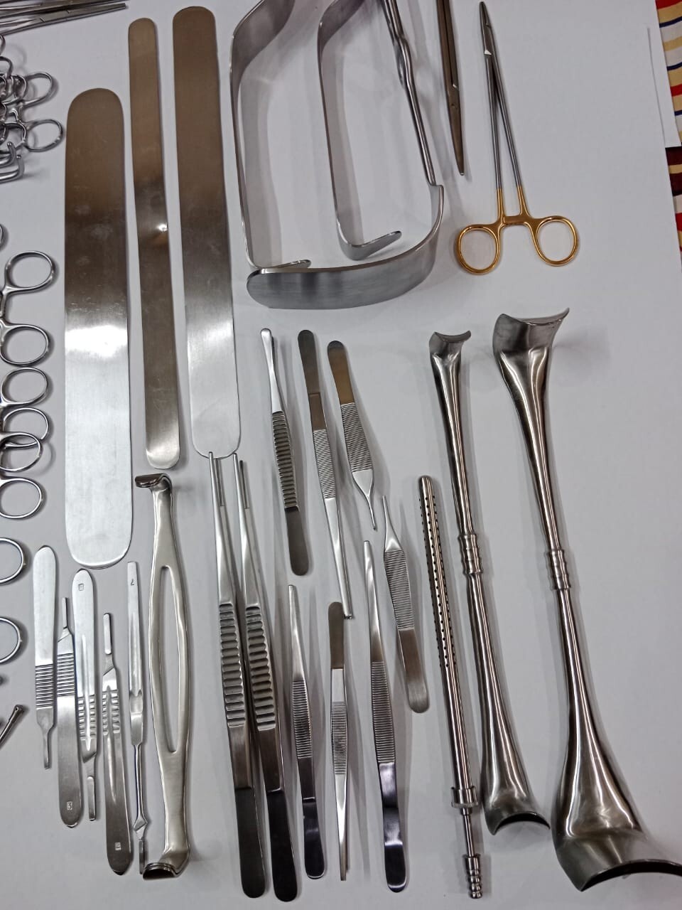 Basic Laparotomy Set 104 Pcs Surgical Instruments Surgery Medical Abdominal Gold
