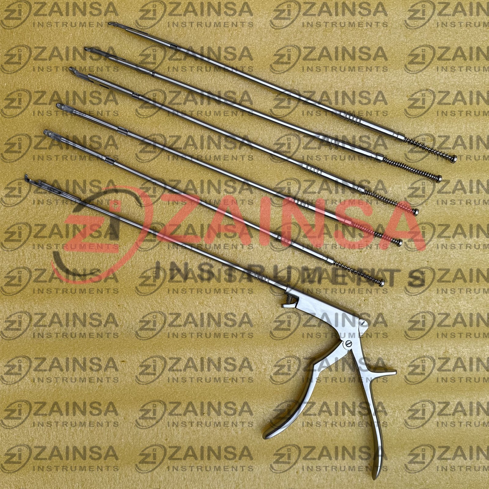 Spine Surgery Rongeur Interlaminar Spine Surgery Set Bite Size 1 to 5 mm Set
