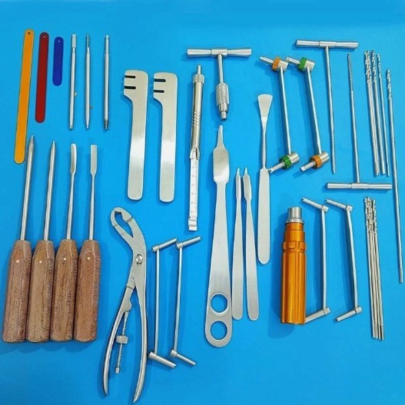 Small Fragment Orthopedic Surgical Instruments Set 30 Pcs