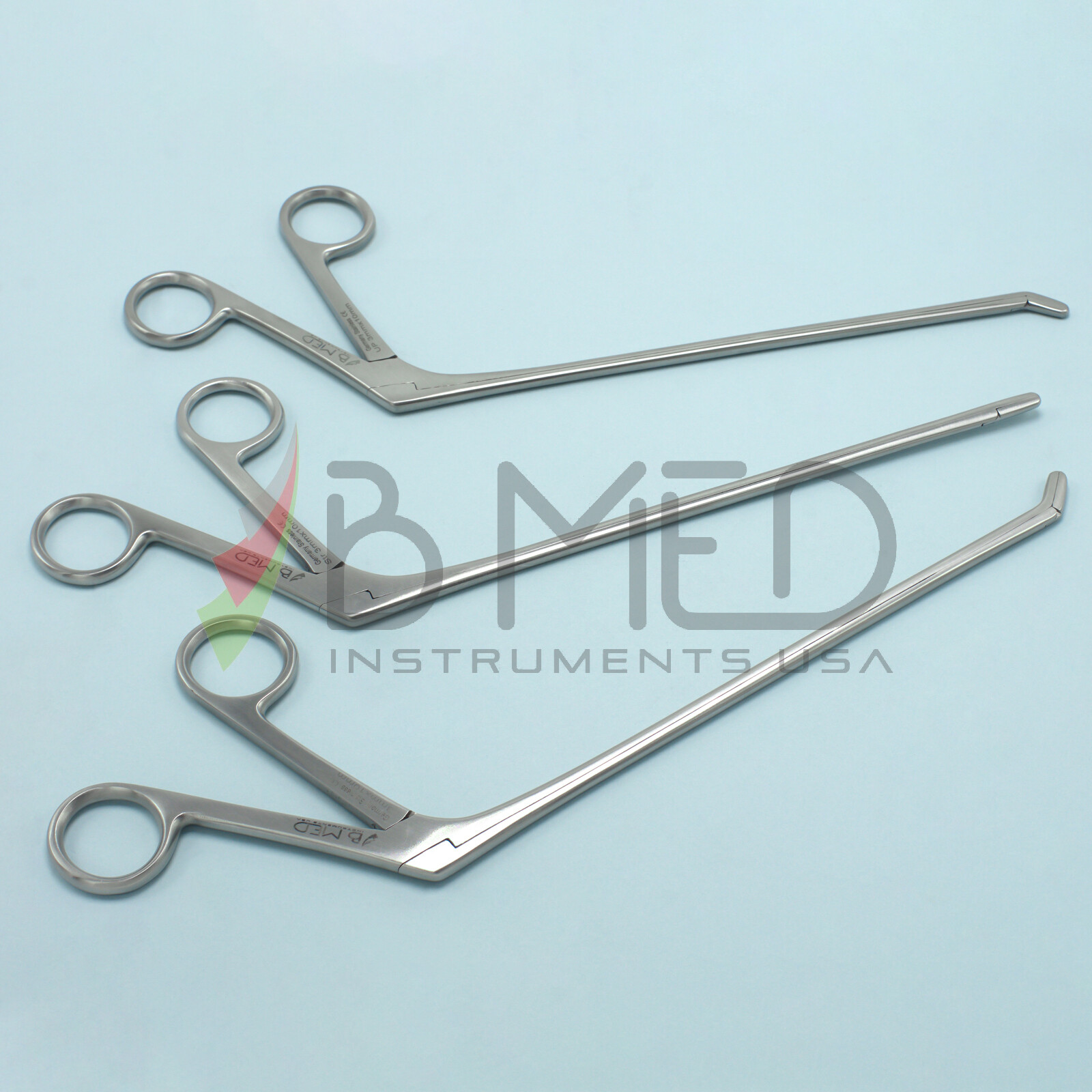 Laminectomy Cushing Pituitary Rongeur 3mm X 10mm Cup Jaws Set Straight Up Down
