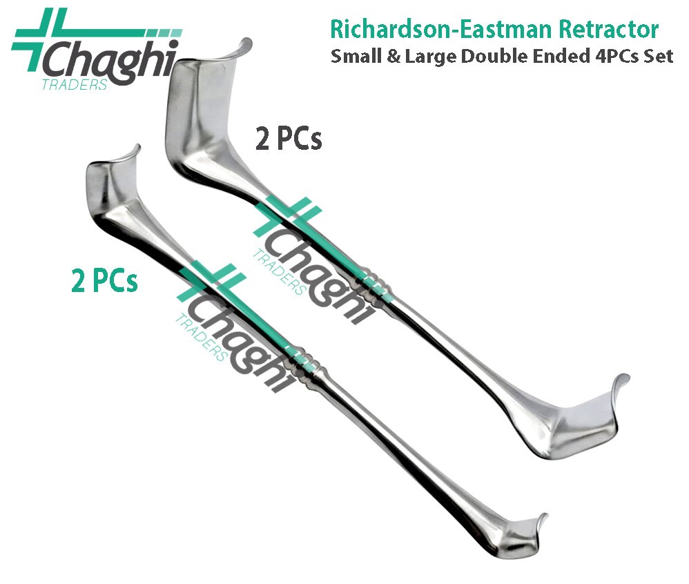 Richardson-Eastman Retractor Small & Large Double Ended 4 PCs Set Surgical veter