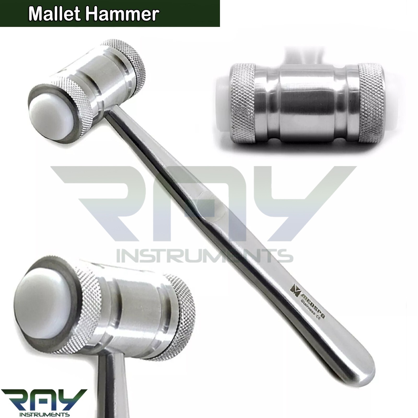 Sinus Lift Surgery Kit Offset Concave Osteotome Bone Syringe Mallet Mead Hammer