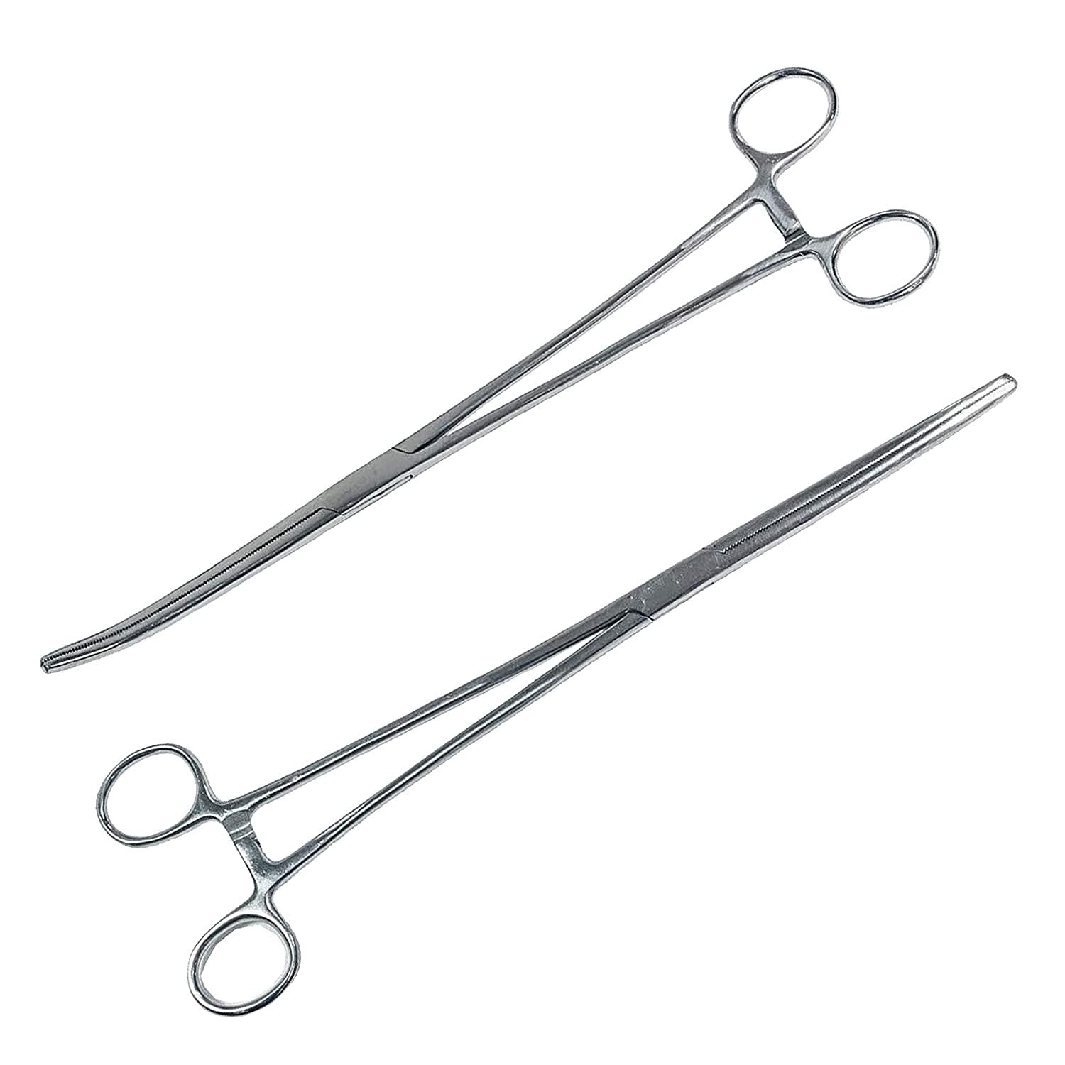 Set of 2 Quality 10″ Long Rochester Pean Hemostat Full Mouth Serration Force…