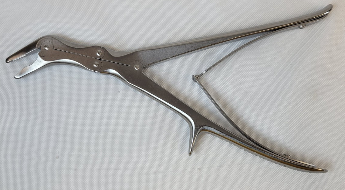 Stille-Luer Duckbill Bone Rongeur, Curved, Double Action