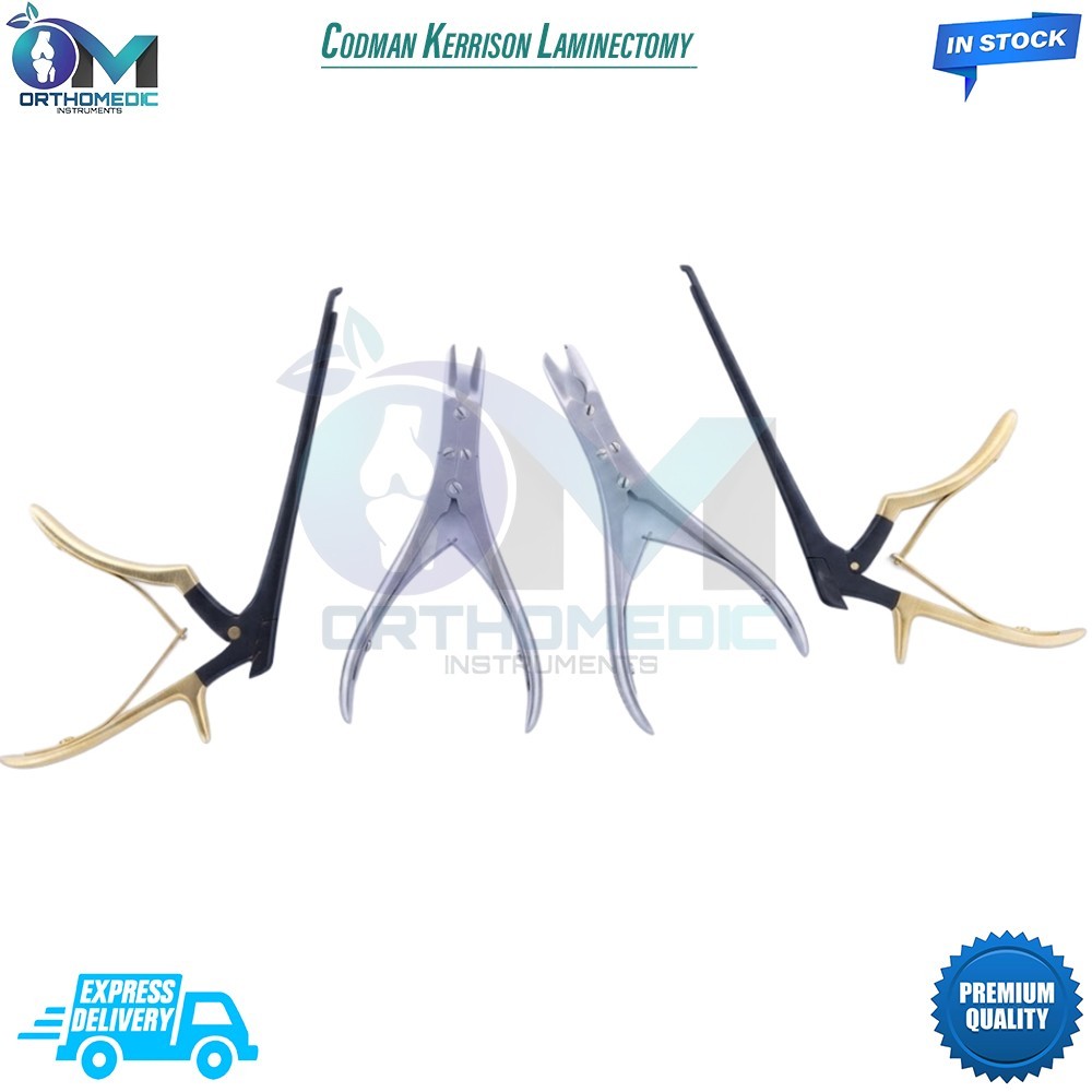 Codman Kerrison Laminectomy Rongeurs Set of 4 Pcs Orthopedic Instruments