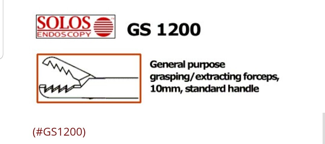✅ SOLOS ENDOSCOPY GS-1200 Forceps Surgical Instrument Germany S.S. 📫FREE📫