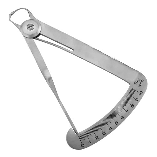 Iwanson Gauge Metal, for Crowns, Improved, with 2 Sided Scale, Premium
