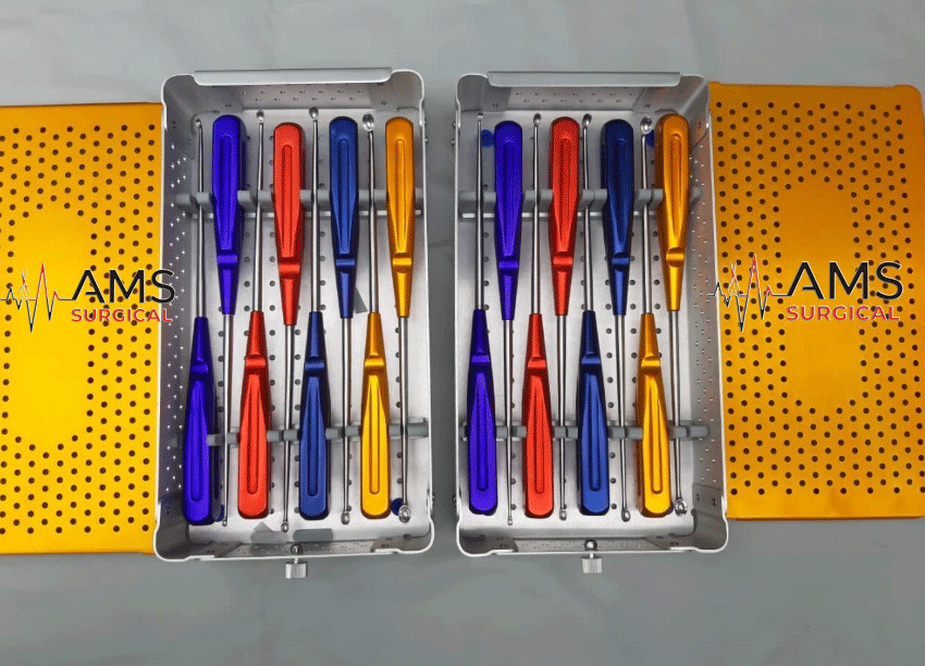 Volkmann Bone Curette With Box Orthopedic Surgical Instruments 16 PCS Set