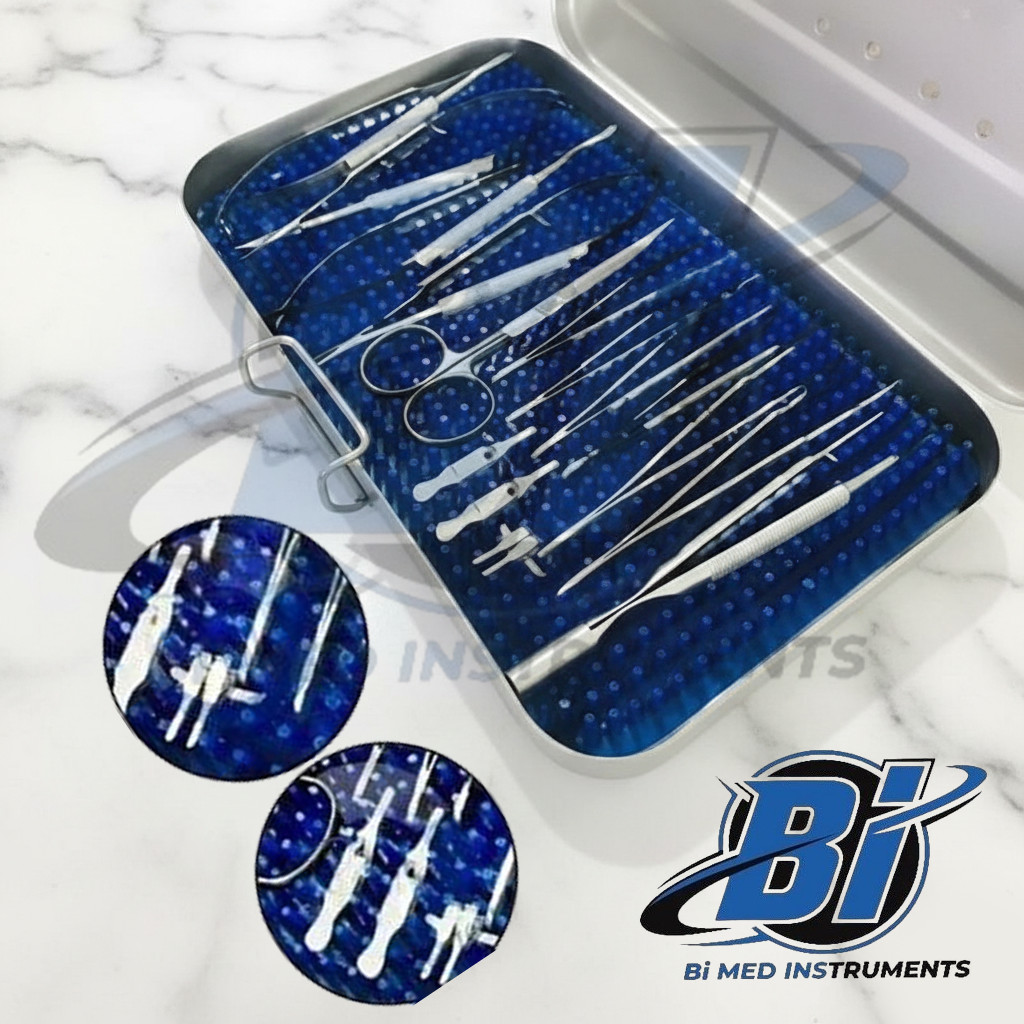 Basic Hand Surgery Set of Micro Surgical Instruments With case