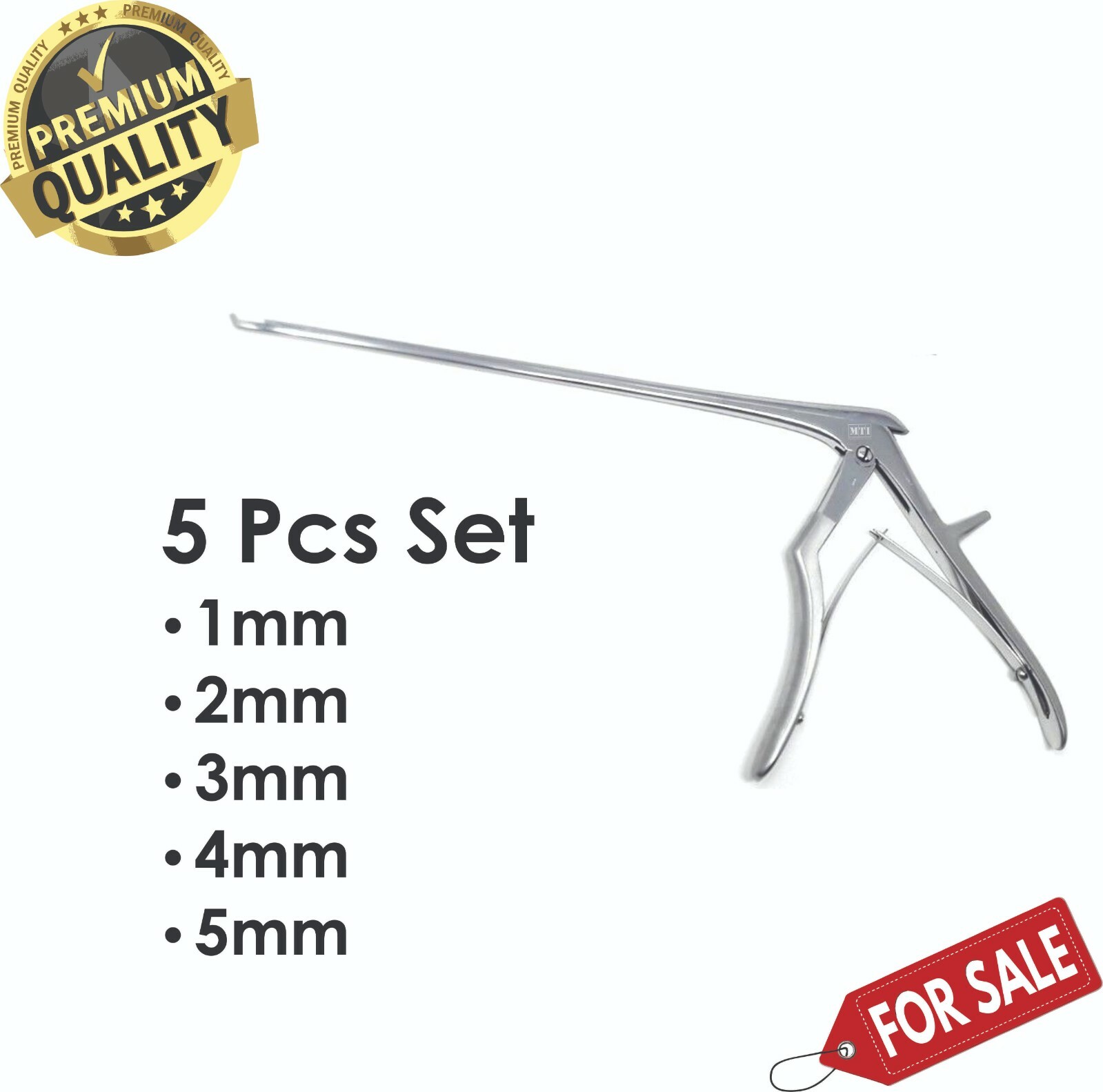 Spinal Kerrison Laminectomy Rongeur 9 inch 1 + 2 + 3 + 4 +5 mm Up 45° Orthopedic