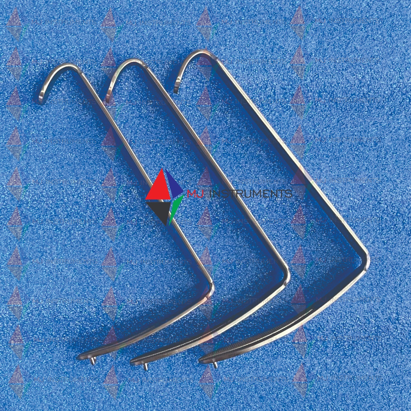 Davis Boyle Mouth Gag Set with 3 Blades Size 3″,3.5″,4″ ENT Oral Surgery
