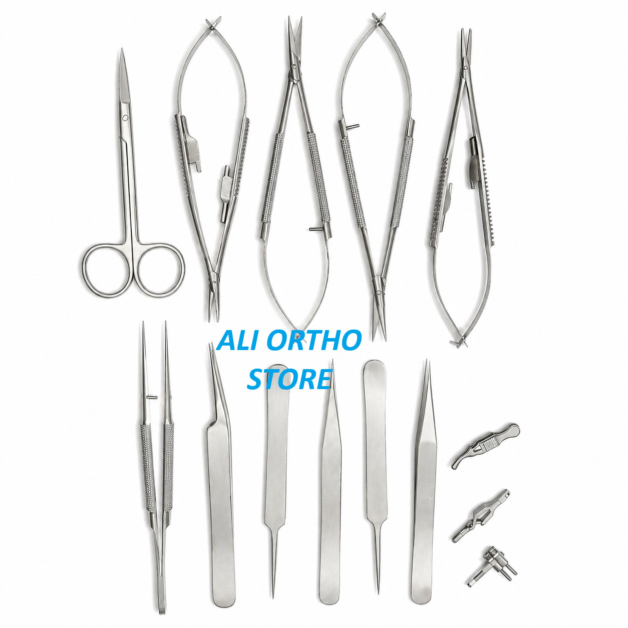 Hand Surgery Basic 15 Pcs Set Micro Surgical Stainless Steel Instruments