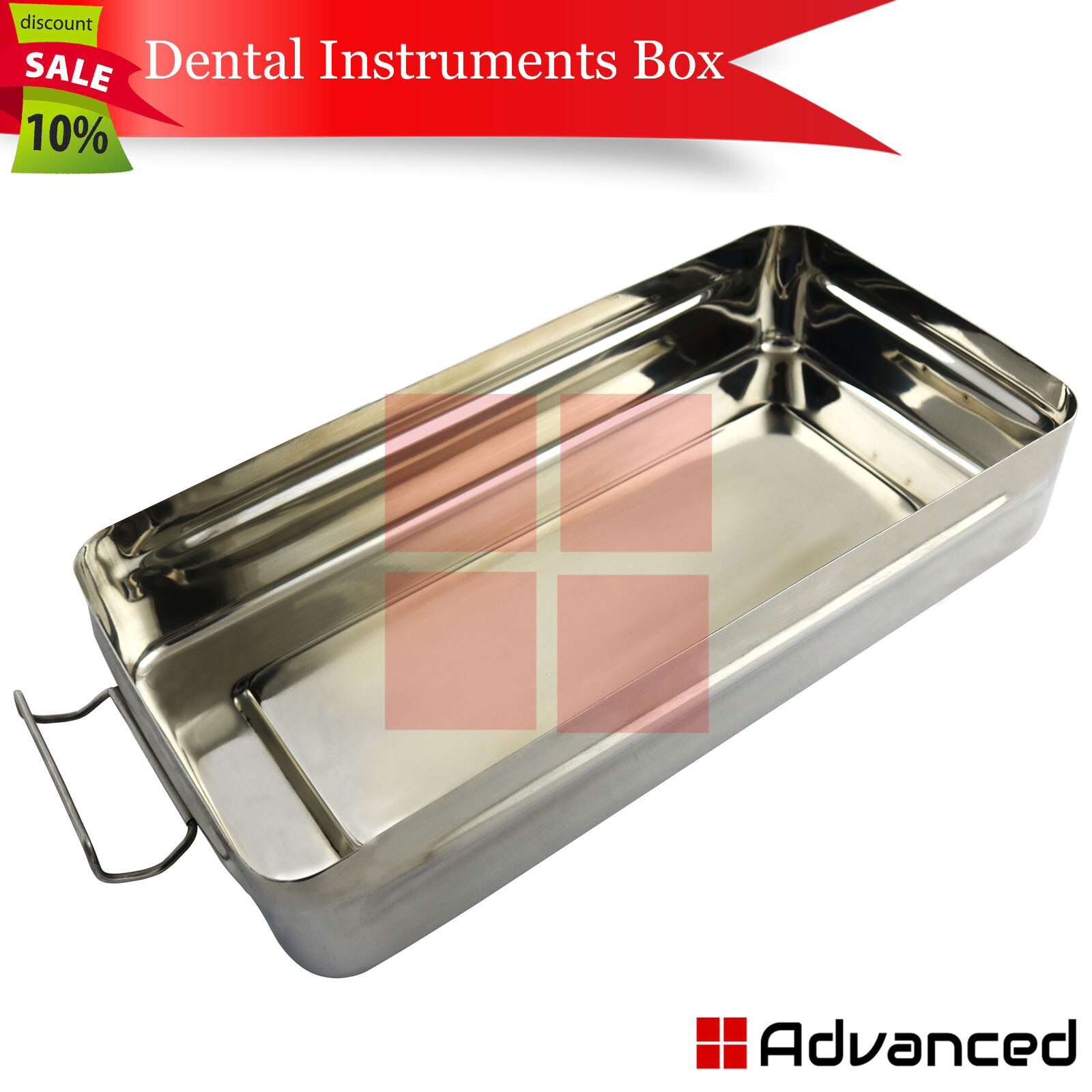 MEDENTRA Instruments Sterilization Box 12″x 6″x 2.5″ Dental Surgical Holder Tray
