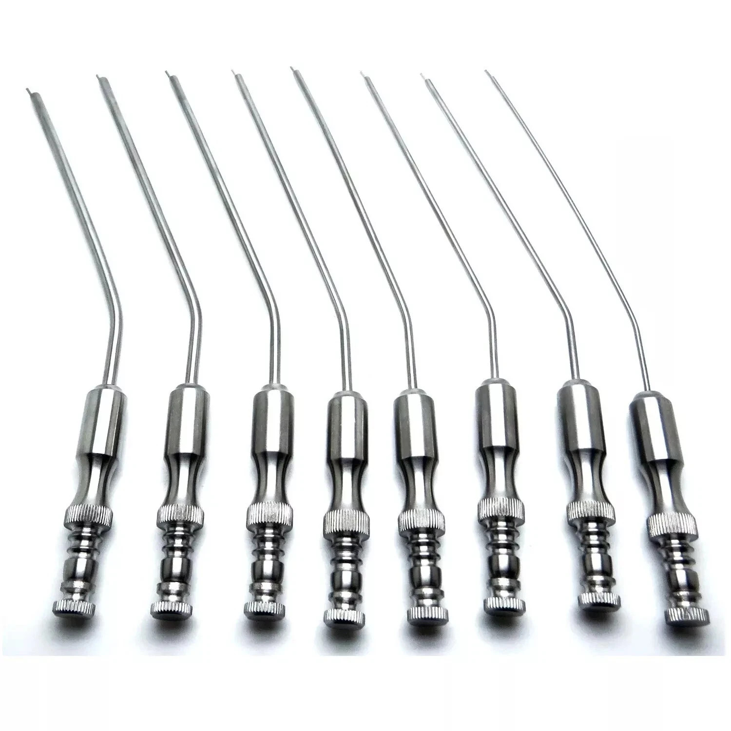 8 Pcs New Premium Surgical Frazier Suction Tubes 5,6,7,8,9,10,11,12 Instruments