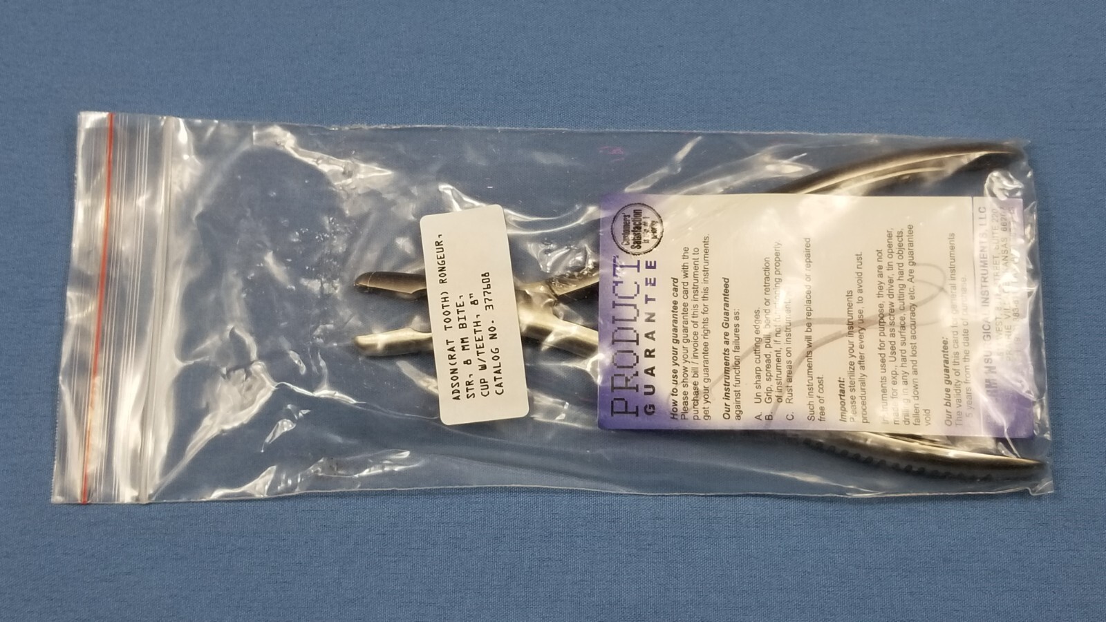 German Stainless Steel Adson Rat Tooth Rongeur 377608