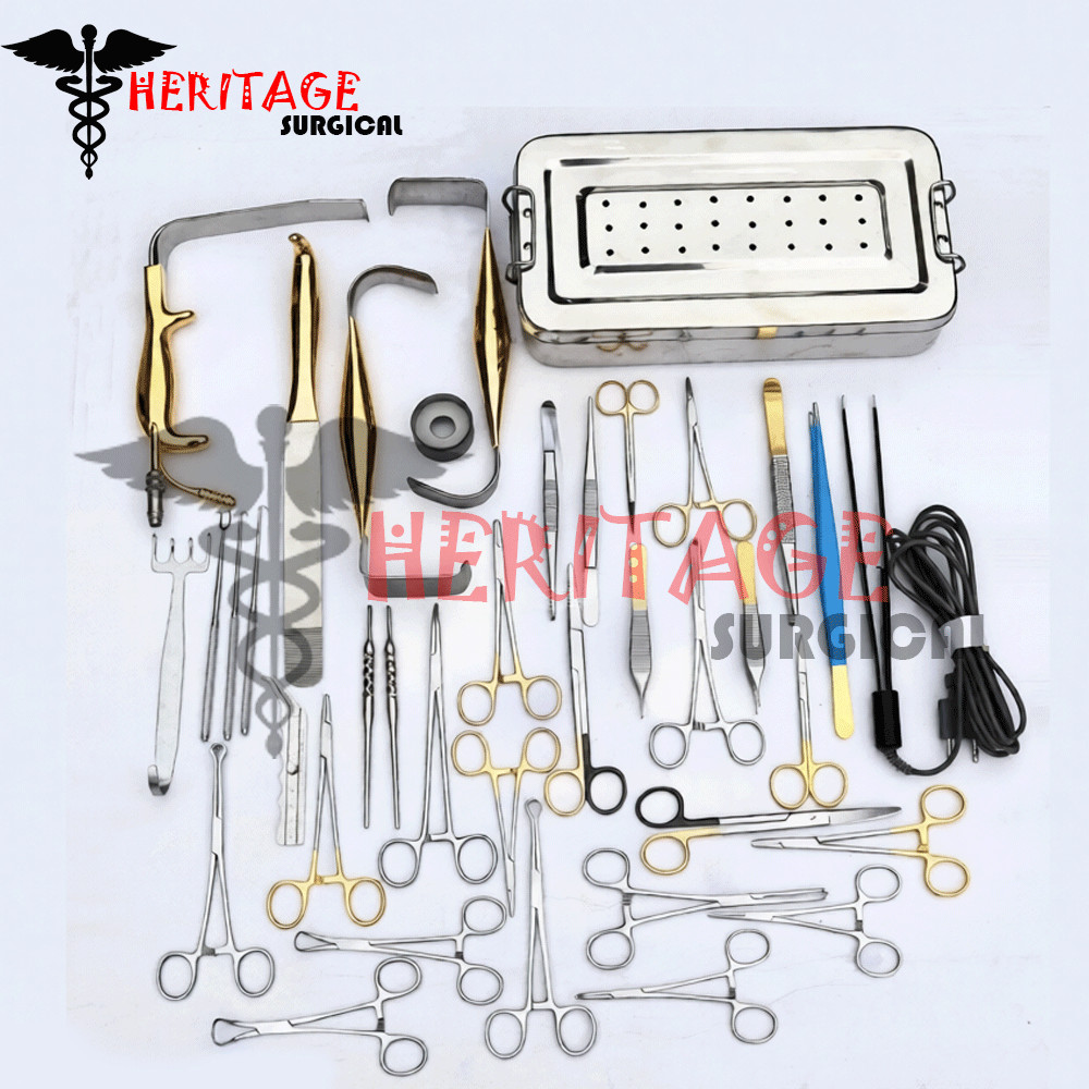 Breast Surgery Instruments Set of 38 PCs, Breast Augmentation Set