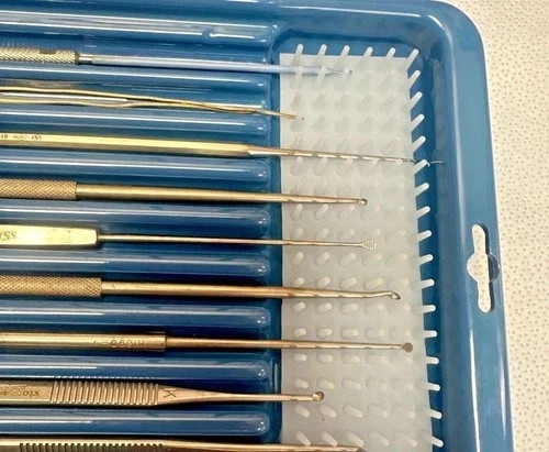 ENT Otology Instrument Set 11pc Ear Picks & Curettes in Dyonics 3094 Case