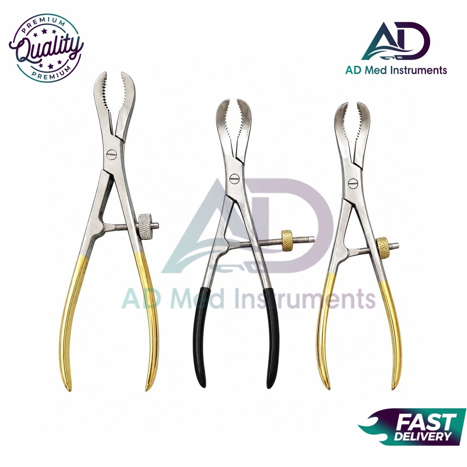 3 PCS Bone Reduction Holding Forceps Set Orthopedic Surgical Instruments German