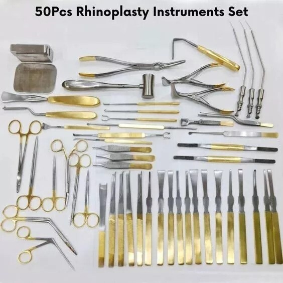 Rhinoplasty Instruments Set, 50 Pcs | Nose & Plastic Surgery Tools | CE Certifie