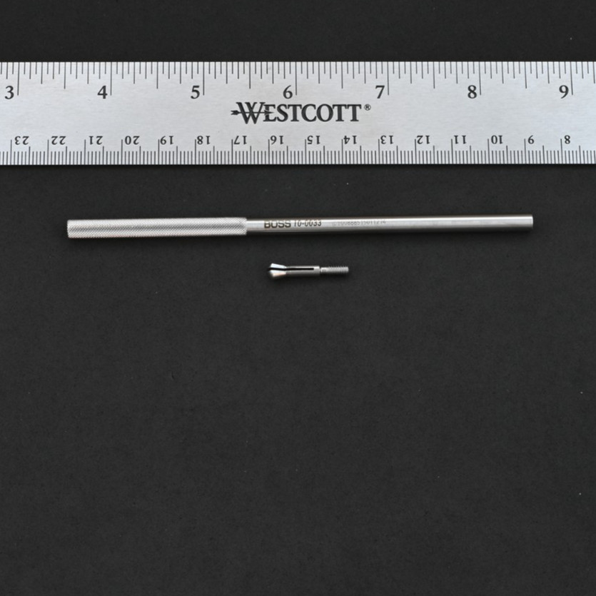 Boss 10-0033 Beaver Type Knife Handle Round Knurled 5 in Surgical