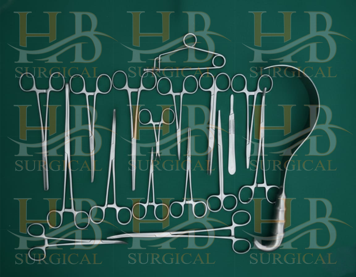 Hysterectomy Surgical General Surgery instruments Set Of 18 Pcs Bes