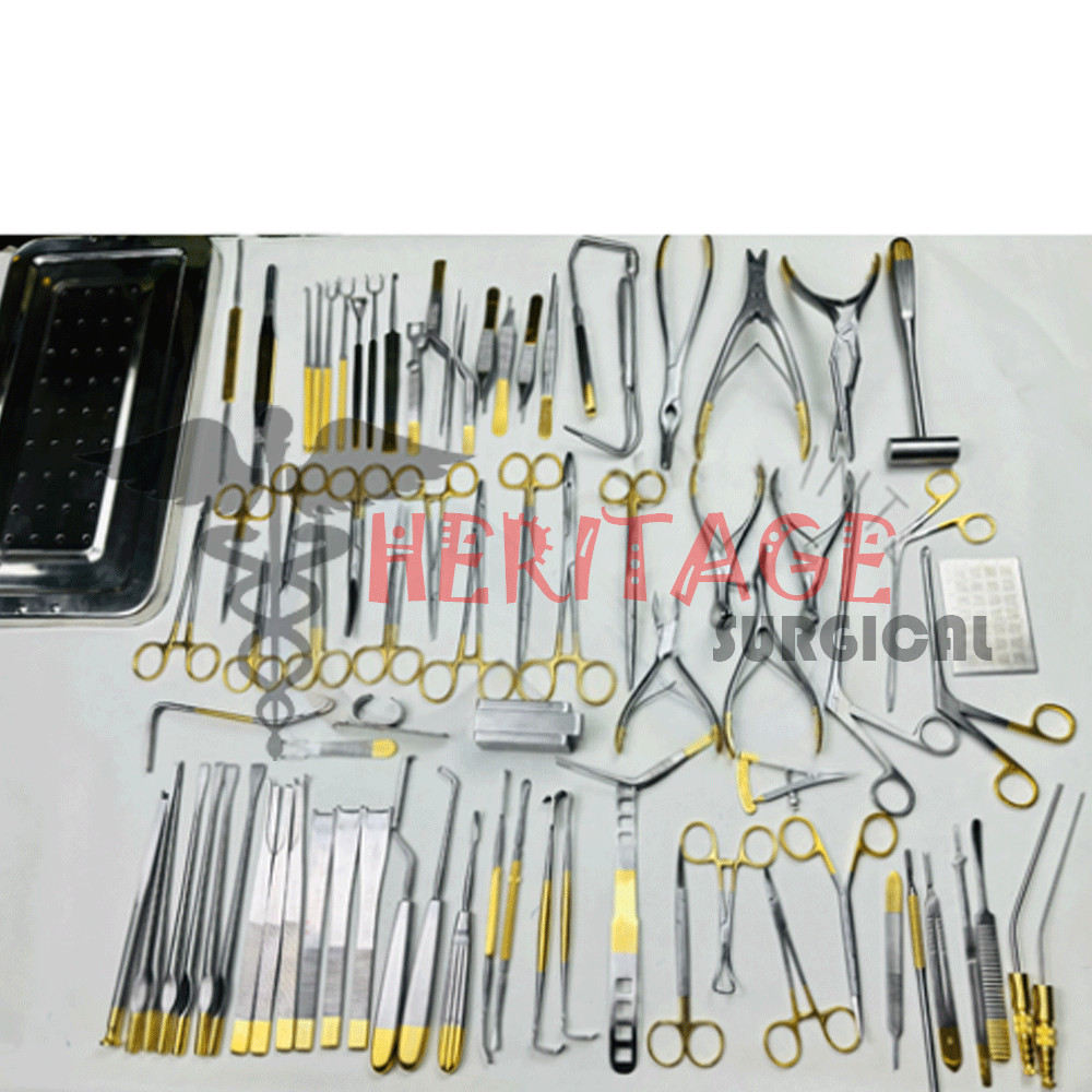 Major Rhinoplasty Surgical instruments set of 82 Pcs Nose & Plastic Surgery +Box