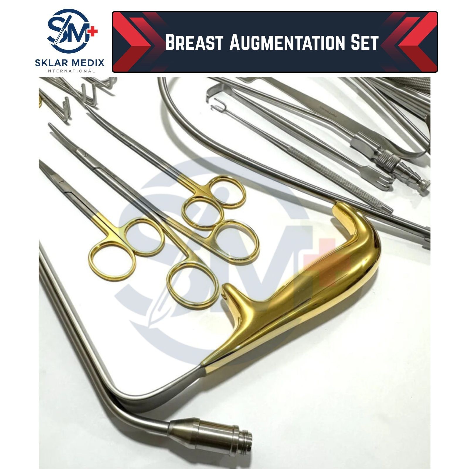 Breast Augmentation Surgery Instrument Set Plastic Surgery Retractors Kit 40 PCs