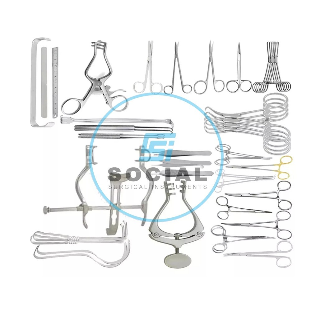 Pediatric Laparotomy Instruments Set of 51 Pcs Surgical Medical Instruments Set