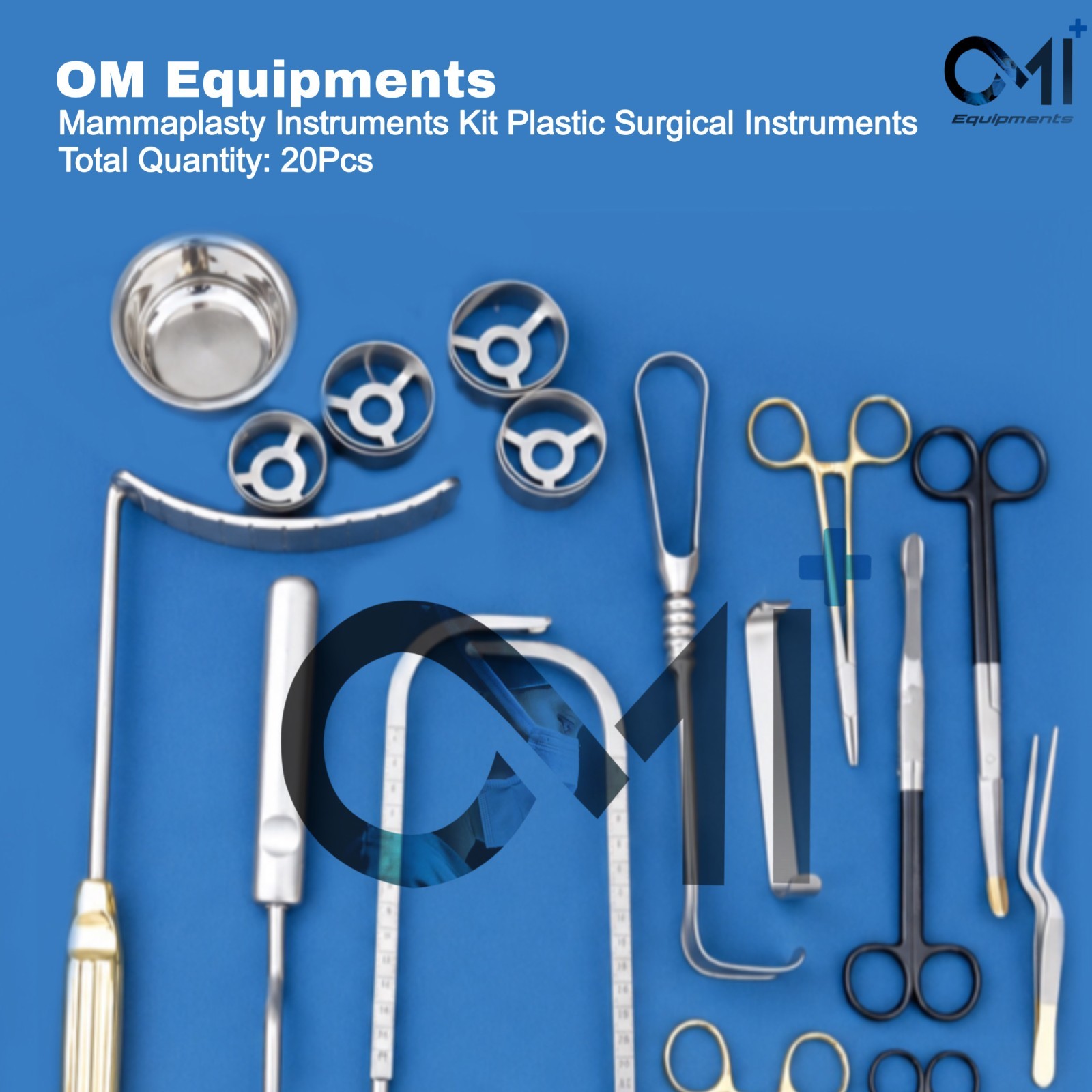 20 Pcs Mammaplasty Instruments Kit Plastic Surgery Surgical Instruments