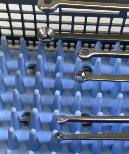 Set of 7 Aesculap Yasargil Tissue Grasping/Tumor Micro Form Forceps & Tray Neuro