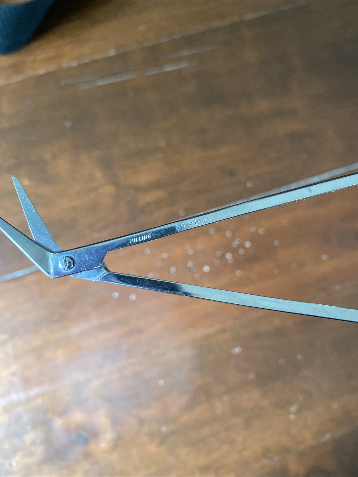 Potts Smith Scissors, 60° Angle, Mirror-Finish
