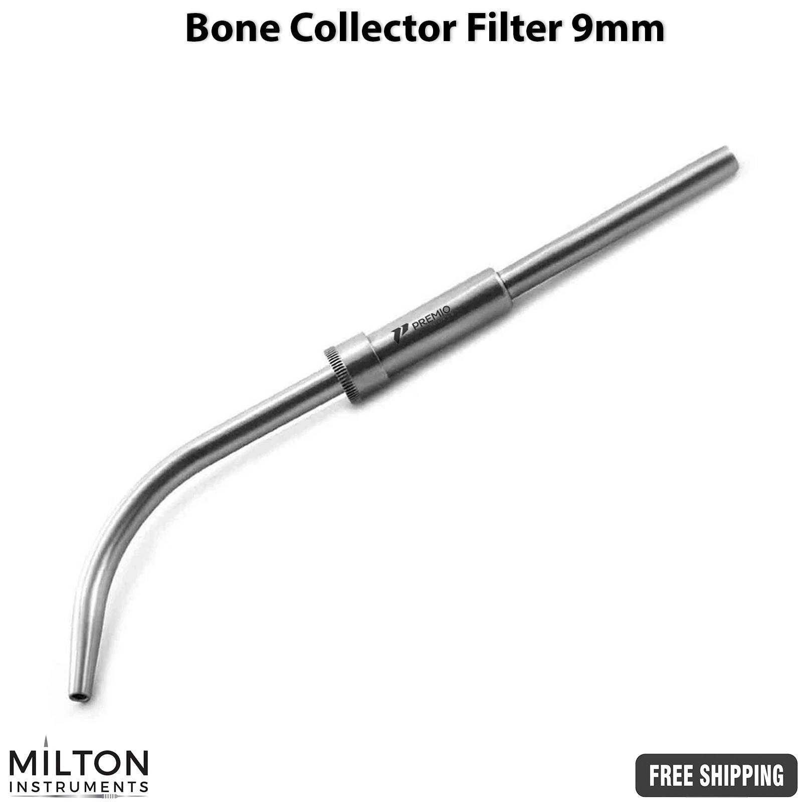 Set of 3 Dental Bone Collector 9mm Filter Implant Surgical Aspirator Tool