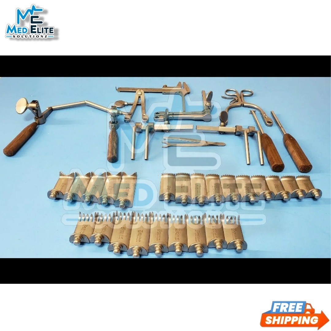 AesculapCasperVertebralRetractorInstrumentSetwithSterilizationCase – Orthopedic