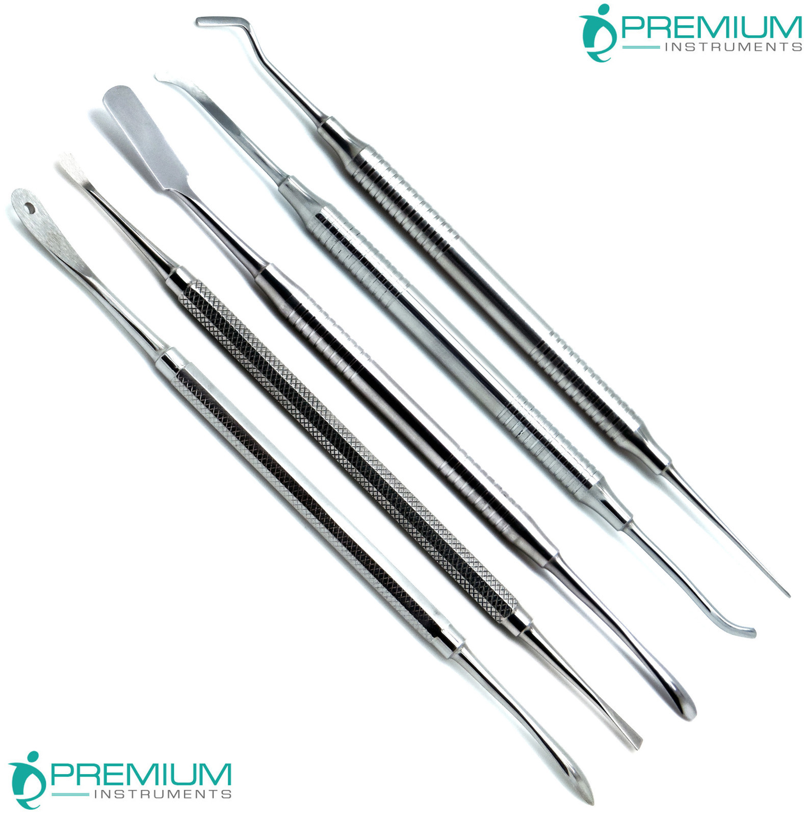 5pcs Dental Periotome & Periosteal Elevator Set – Freer Pritchard P9A 24G