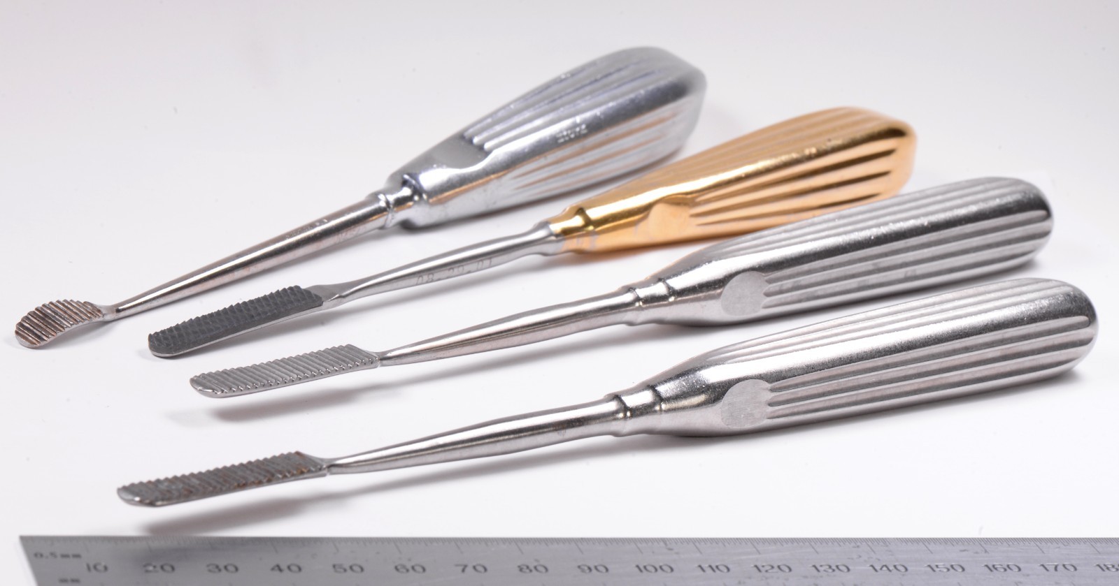 Lot of 4 Cottle Aufricht Nasal Rasps 8″, 8½” Surgical Carb-Bite Stainless Steel