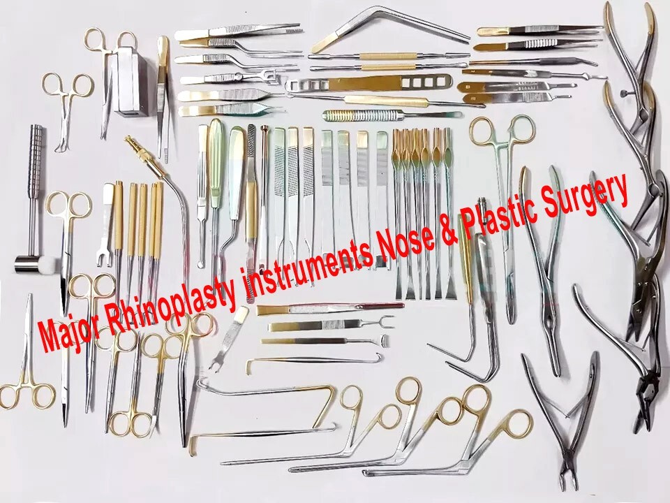 Set of 82 Pcs Major Rhinoplasty Instruments Nose = Plastic Surgery Instruments