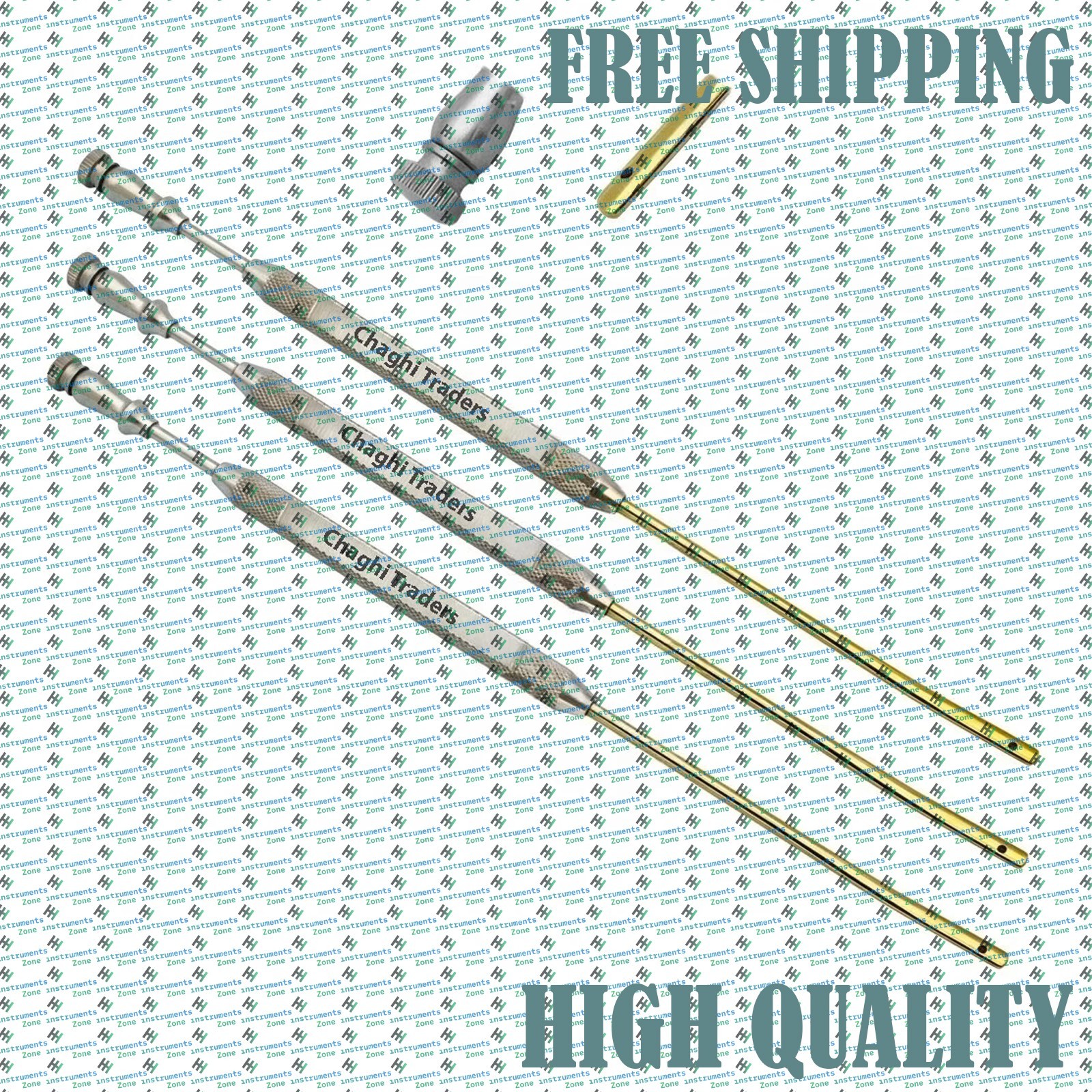 Gorney Freer Septum Suction Elevator 5 PCs Set ENT Plastic Surgery Endoscopic